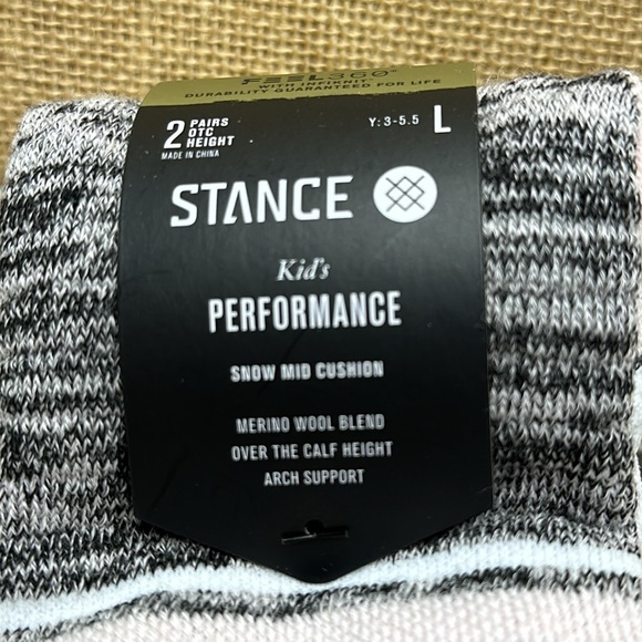 Stance | Bobbin 2-Pack Snow (Little Kid/Big Kid) (Multi) Crew Cut Socks,… - Picture 5 of 5